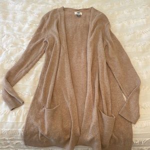 light brown/tan cardigan